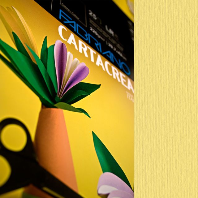 Cartoncino CartaCrea - 35 x 50 cm - 220 gr - onice 117 - Fabriano - blister 10 …