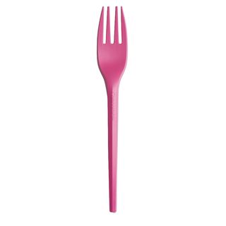 20 forchette monouso Ecocolor in CPLA 16cm fucsia Big Party