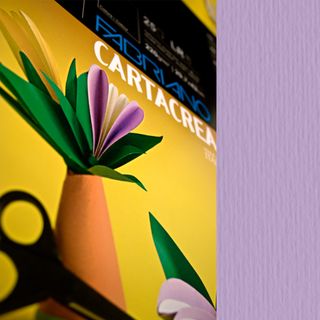 Cartoncino CartaCrea - 35 x 50 cm - 220 gr - violetto - Fabriano - blister 10 f…