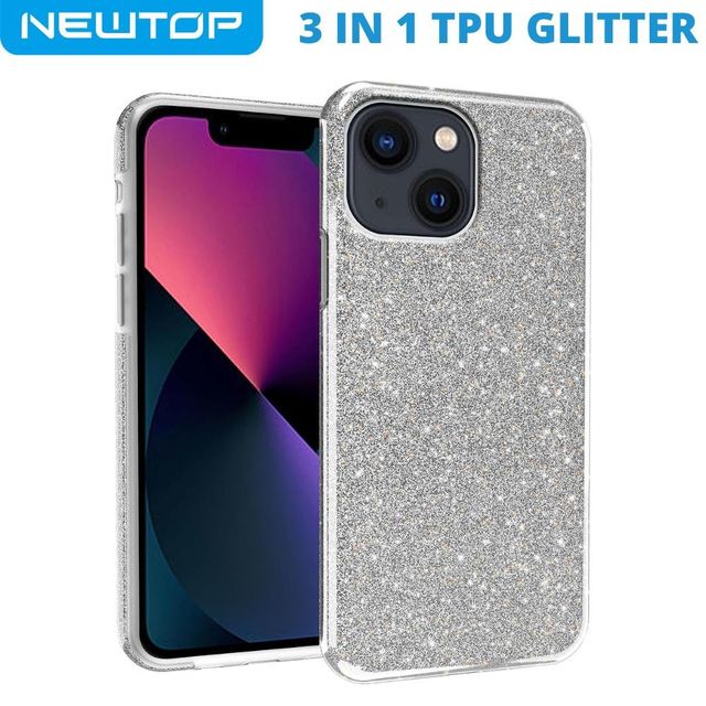 3 IN 1 PC TPU GLITTER COVER APPLE IPHONE 12 - 12 PRO