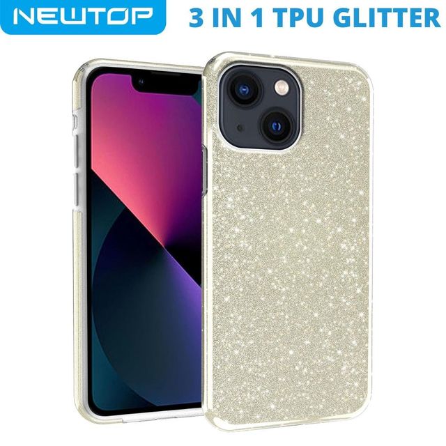 3 IN 1 PC TPU GLITTER COVER APPLE IPHONE 14