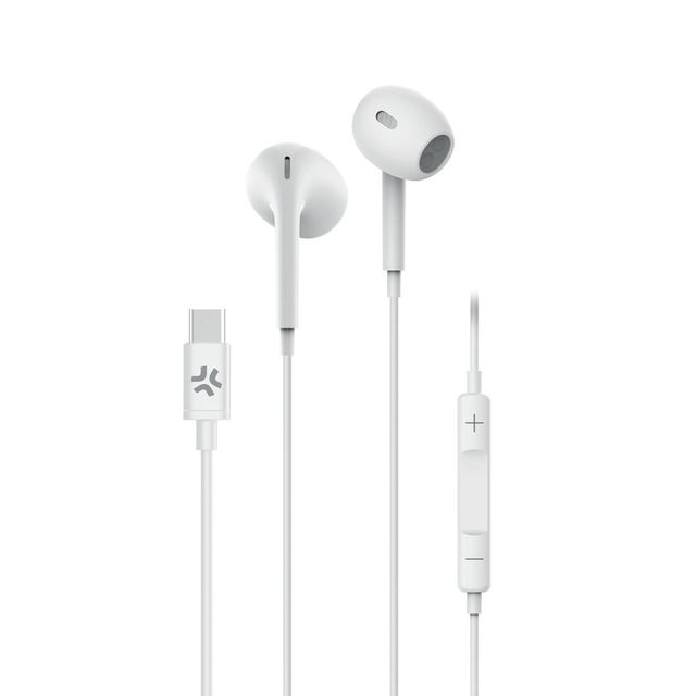 =>>DROP STEREO EARPHONES USB-C WH