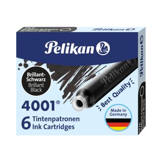 Cartucce inchiostro 4001 (TP/6) - lunghezza 39mm - nero - Pelikan - conf. 6 pez…
