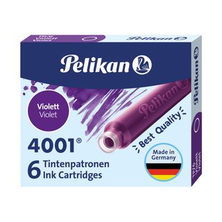Cartucce inchiostro 4001 (TP/6) - lunghezza 39mm - viola - Pelikan - scatola 6 …