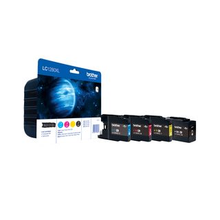 Cartucce inkjet alta capacità blister 1280 Brother nero+ciano+magenta+giallo Co…