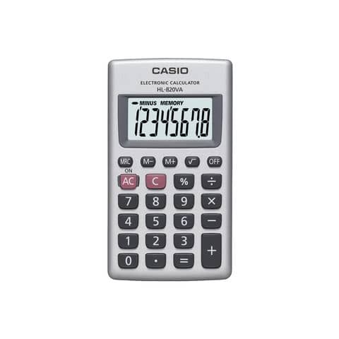 Casio HL-820VA - Calcolatrice tascabile - 8 cifre - batteria