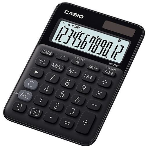 Casio MS-20UC - Calcolatrice da tavolo - 12 cifre - pannello solare, batteria -…