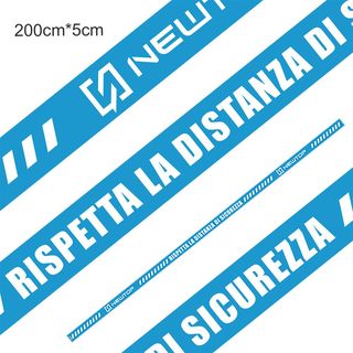 ADESIVO CALPESTABILE 200X5CM DISTANZA SICUREZZA