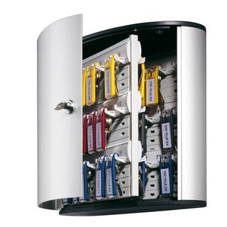 Cassetta portachiavi da parete Key Box - 30,2 x 11,8 x 28 cm - 54 posti - grigi…