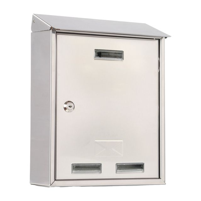 Cassetta postale Elios Steel - 30 x 40 x 15 cm - acciaio inox - Metalplus