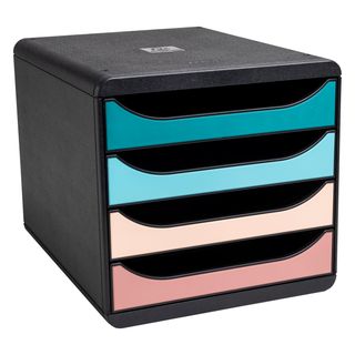 Cassettiera Big Box Skandi - 4 cassetti - 34,7 x 27,8 x 26,7 cm - multicolore -…