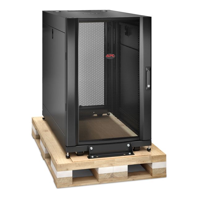APC NetShelter SX - Rack cabinet - nero - 18U - 19" - per P/N: SURT48RMXLBP