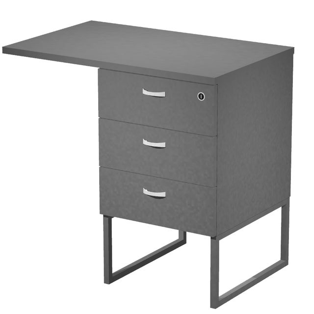 Cassettiera Essence - 3 cassetti - con supporto metal e top - 41,5 x 49,5 x 57,…