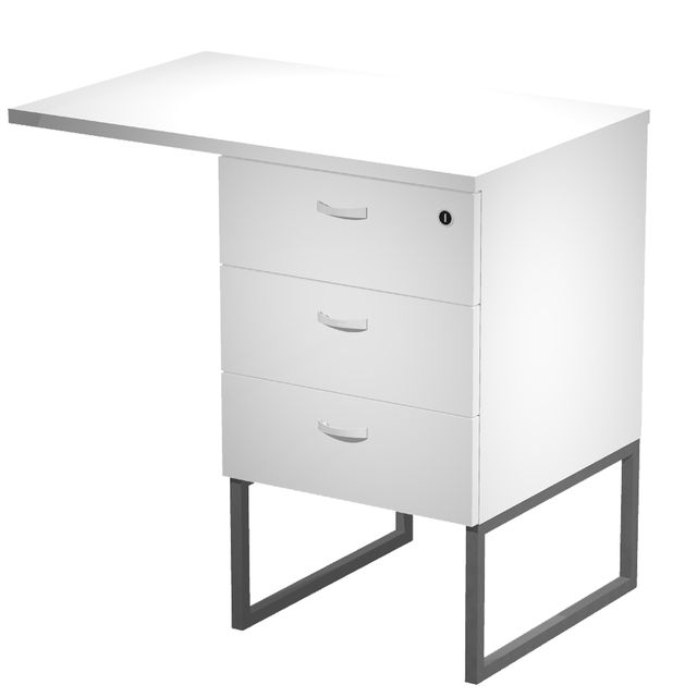 Cassettiera Essence - 3 cassetti - con supporto metal e top - 41,5 x 49,5 x 57,…