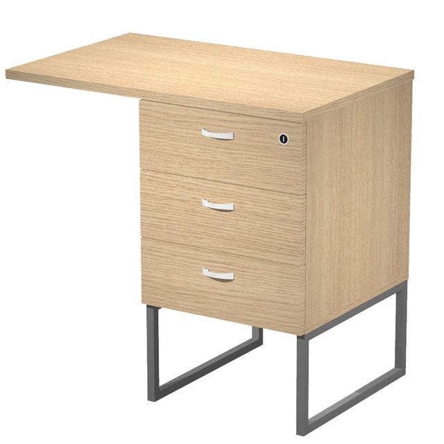 Cassettiera Essence - 3 cassetti - con supporto metal e top - 41,5 x 49,5 x 57,…