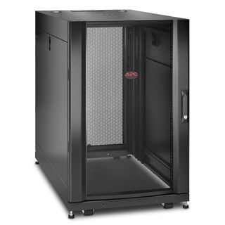 APC NetShelter SX - Rack cabinet - nero - 18U - 19" - per P/N: SURT48RMXLBP