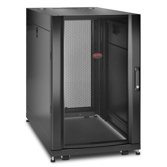 APC NetShelter SX - Rack cabinet - nero - 18U - 19" - per P/N: SURT48RMXLBP