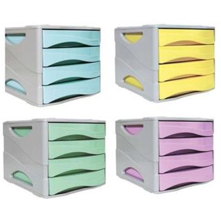 Cassettiera Keep Colour Pastel - 25 x 32 cm - cassetti 5 cm - grigio/lilla - Ar…