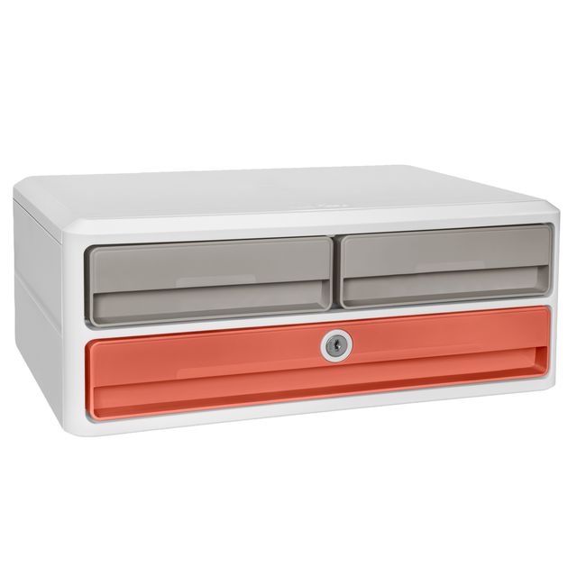 Cassettiera Moov'up Terra nova - 2 cassetti piccoli + 1 grande - 37 x 27,45 x 1…
