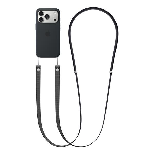 APPLE CROSSBODY STRAP TRACOLLA PER TELEFONO CELLULARE NERO