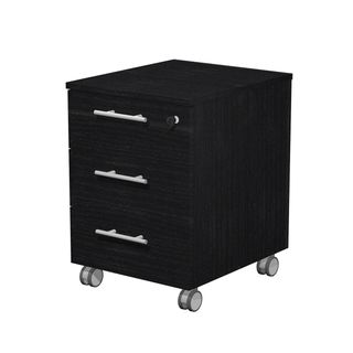 Cassettiera Prestige - 3 cassetti - con ruote - 41,8 x 52 x 61,5 cm - nero vena…