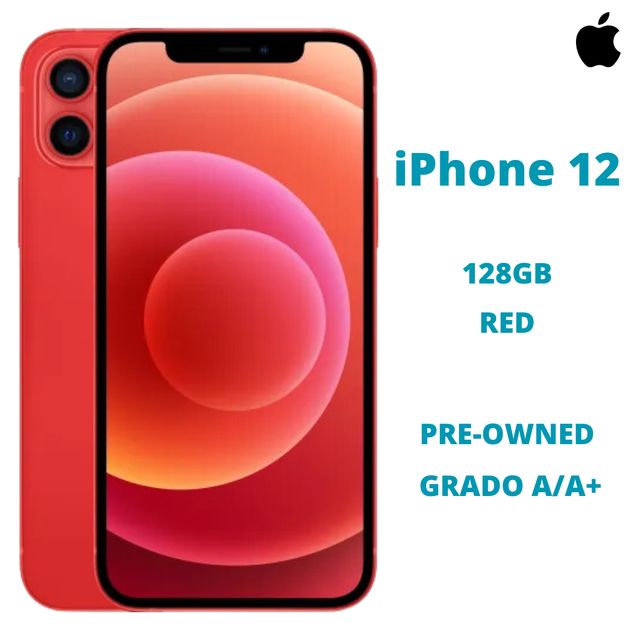APPLE IPHONE IPHONE 12 128GB RED USATO GRADO A/A+ (SCATOLA + CAVO LIGHTNING USB…