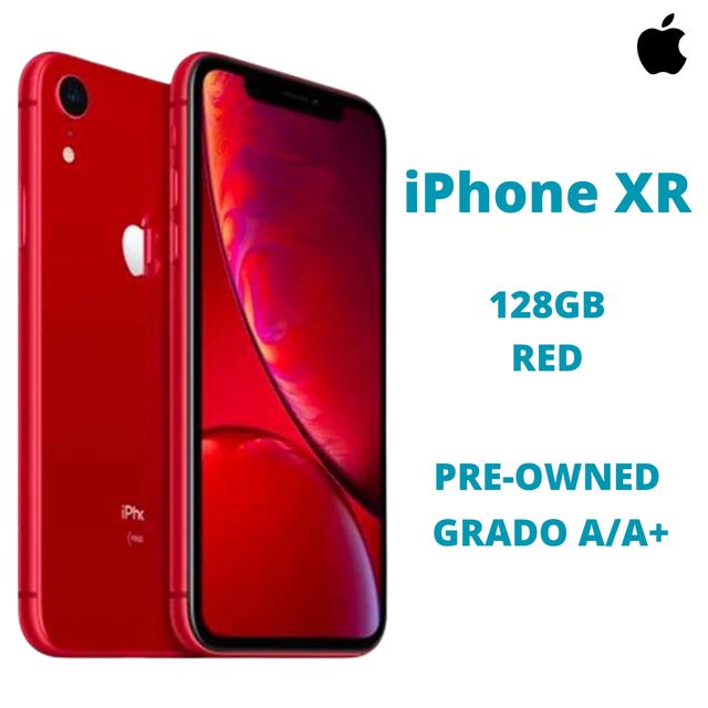APPLE IPHONE IPHONE XR 128GB RED USATO GRADO A/A+ (SCATOLA + CAVO LIGHTNING USB…