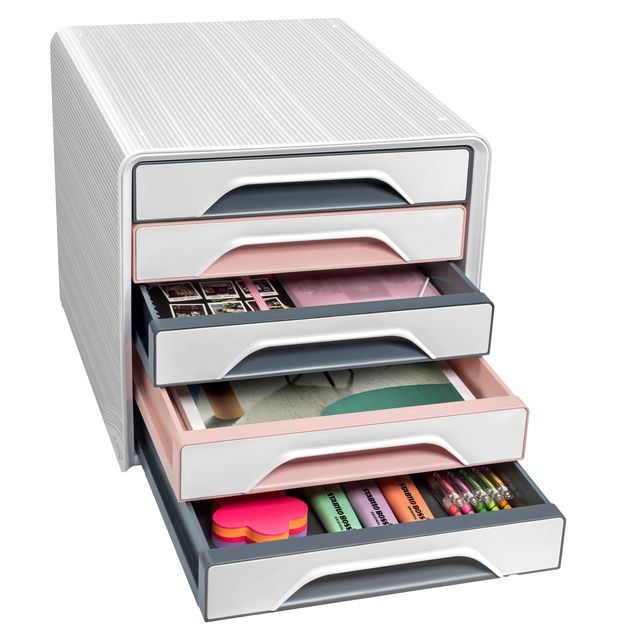 Cassettiera Smoove 7-111 Mineral - 5 cassetti - 36 x 28,8 x 27,1 cm - multicolo…