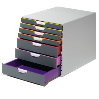 Cassettiera Varicolor - 28 x 35,6 x 29,2 cm - 7 cassetti - Durable