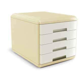 Cassettiera Vintage Milk - 4 cassetti - 29,5 x 38,5 x 28,2 cm - avorio - Arda