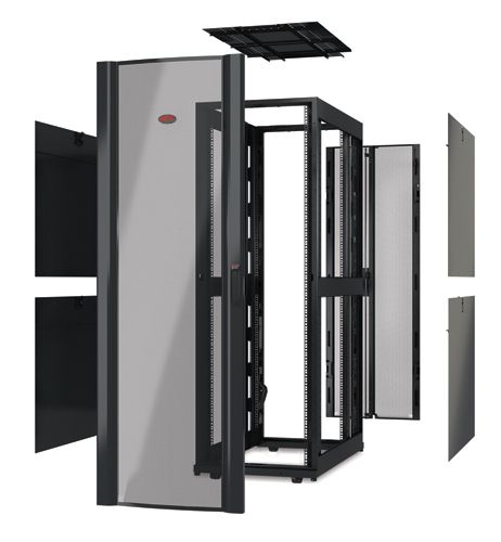 APC NetShelter SX Deep Enclosure Without Doors - Rack - nero - 42U - 19"