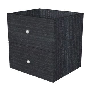 Cassettiera per casellario Rainbow - 2 cassetti - 32,5x28,8x32,5 cm - nero vena…