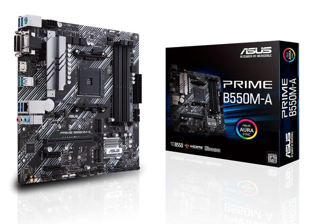 ASUS PRIME B550M-A - AMD - Presa AM4 - 3rd Generation AMD Ryzen™ 3 - 3rd Genera…