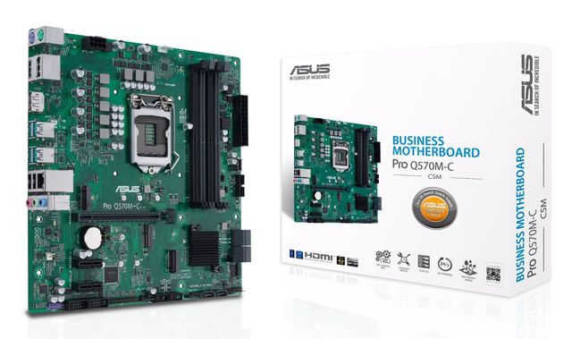 ASUS PRO Q570M-C/CSM - Intel - LGA 1200 - Intel® Celeron® - Intel® Core™ i3 - I…