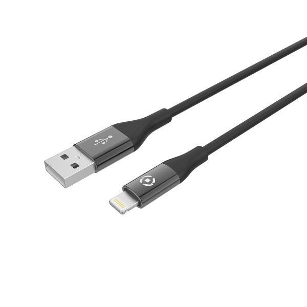 Celly - Cavo Lightning - USB maschio a Lightning maschio - 1 m - nero - per App…