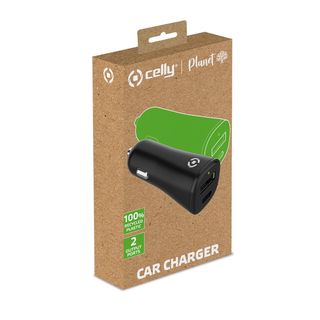 Celly - GRSCCUSBUSBC - USB-AUSB-C Car Charger 32W - 100% Recycled Plastic PLANE…