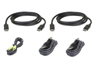 ATEN 2L-7D02UDPX5 cavo per tastiera, video e mouse Nero