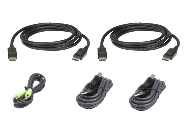 ATEN 2L-7D02UDPX5 cavo per tastiera, video e mouse Nero