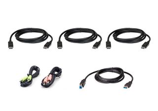 ATEN 2L-7D02UDPX6 cavo per tastiera, video e mouse Nero