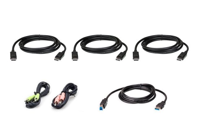 ATEN 2L-7D02UDPX6 cavo per tastiera, video e mouse Nero