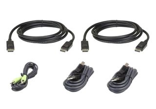 ATEN 2L-7D03UDPX5 cavo per tastiera, video e mouse Nero