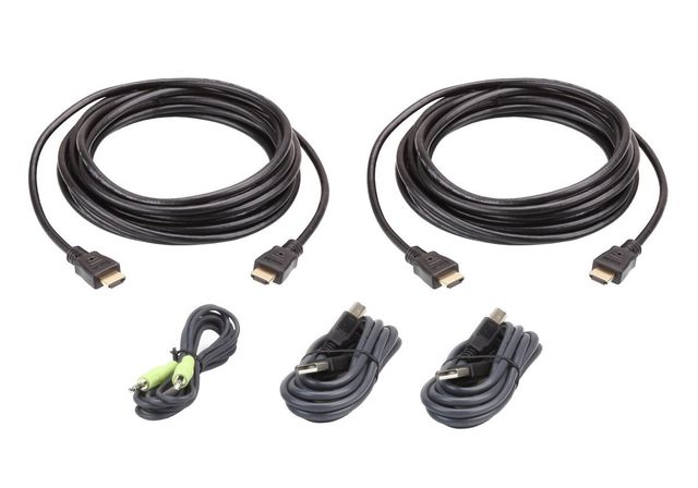 ATEN 2L-7D03UHX5 cavo per tastiera, video e mouse Nero