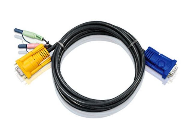 ATEN 2L5203A cavo per tastiera, video e mouse Nero 3 m