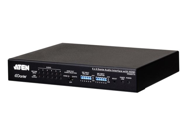 ATEN 6 X 6 DANTE AUDIO INTERFACE WITH