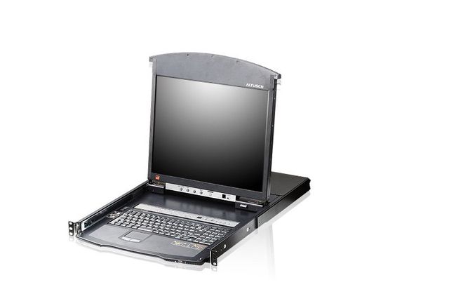 ATEN 8-PORT CAT 5 DUAL RAIL 17 LCD IT