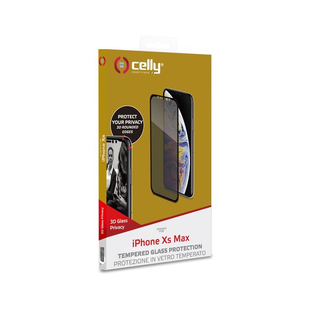 Celly - Protezione per schermo per telefono cellulare - 3D - vetro - con filtro…