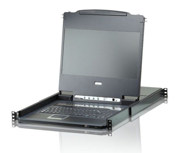 ATEN 8-PORT SINGLE RAIL WIDESCREEN 17 IT