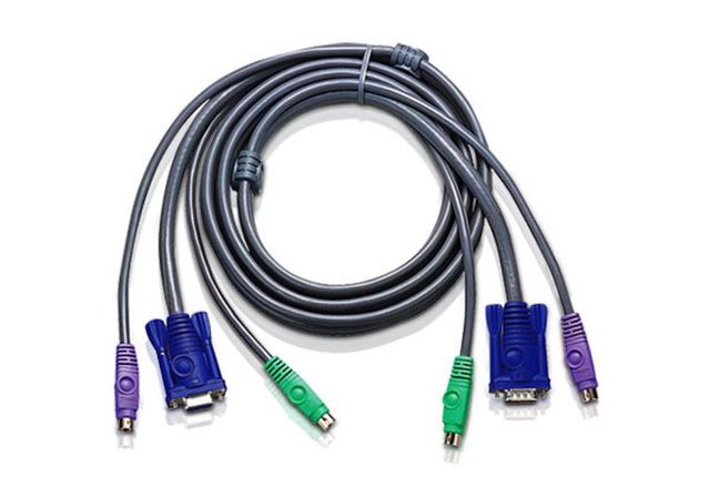 ATEN AT-2L5002P/C - 1,8 m - PS/2 - PS/2 - VGA - VGA - 2xPS/2 - VGA - 2xPS/2