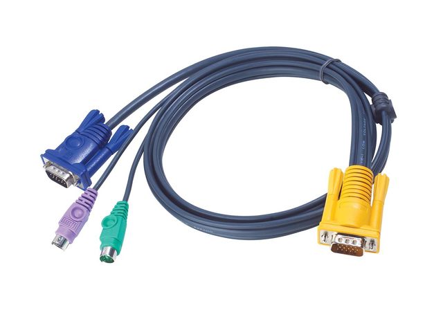 ATEN Cavo KVM PS/2 con SPHD 3 in 1 – 3 m - 3 m - PS/2 - PS/2 - VGA - Nero - HDB…