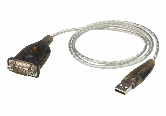 ATEN Convertitore USB a Seriale (100 cm) - Nero - Metallico - 1 m - USB tipo A …